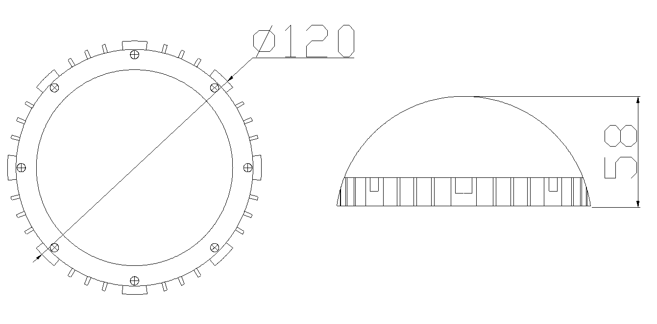 LED点光源 DGY-16308结构图
