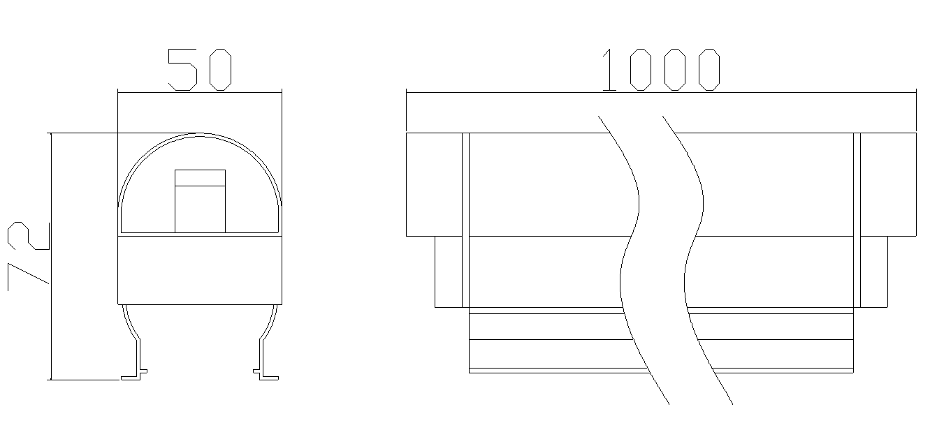 LED护栏管 HLG-16104结构图